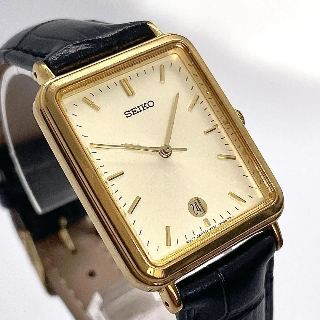 Seiko 5 Quartz Rectangle Wristwatches for sale | eBay