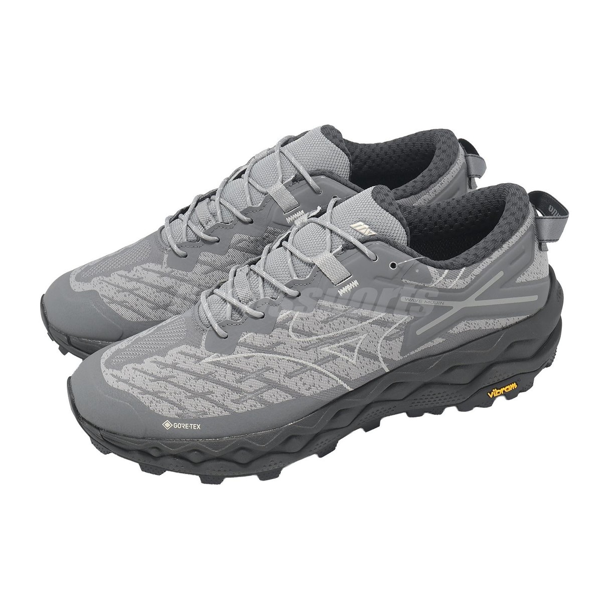 Mizuno Wave Mujin LS GTX Gore-Tex Vibram Grey Black Men Casual
