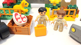 Lego Duplo 4971 Zoo Vehicles Complete Set w/ 5 Substituted Pieces VINTAGE