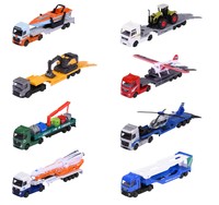 Majorette Auto City Transporter - Metall Spielzeug-Truck Mit AnhäNger 20 Cm