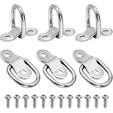 6 Pack D Ring Tie Down Anchors Suitable For Flatbed Trailers, Utility Trucks