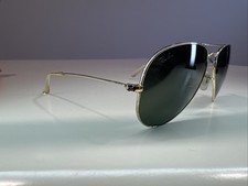 Ray-Ban RB3025 Aviator Pilot Sunglasses Gold Frame Glass Green Lens 58-14 mm 352