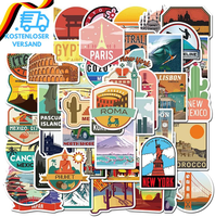 50 StüCk Vintage Sticker Aufkleber Set Wasserfest FüR Scrapbooking Journal