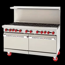American Range 60" Gas 4 Burner Range w/ 36" Left Side Manual Griddle