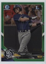 2018 Bowman Draft Chrome Green Refractor 55/99 Grant Little #BDC-110 0q3