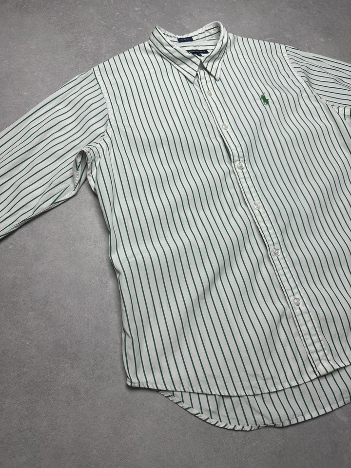 Chemise Ralph Lauren Sport - Femme Taille M - Blanc et Vert - Photo 2/4