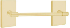 Emtek 2902712US4 24" Transitional Towel Bar Modern Rectangle - Satin Brass NEW