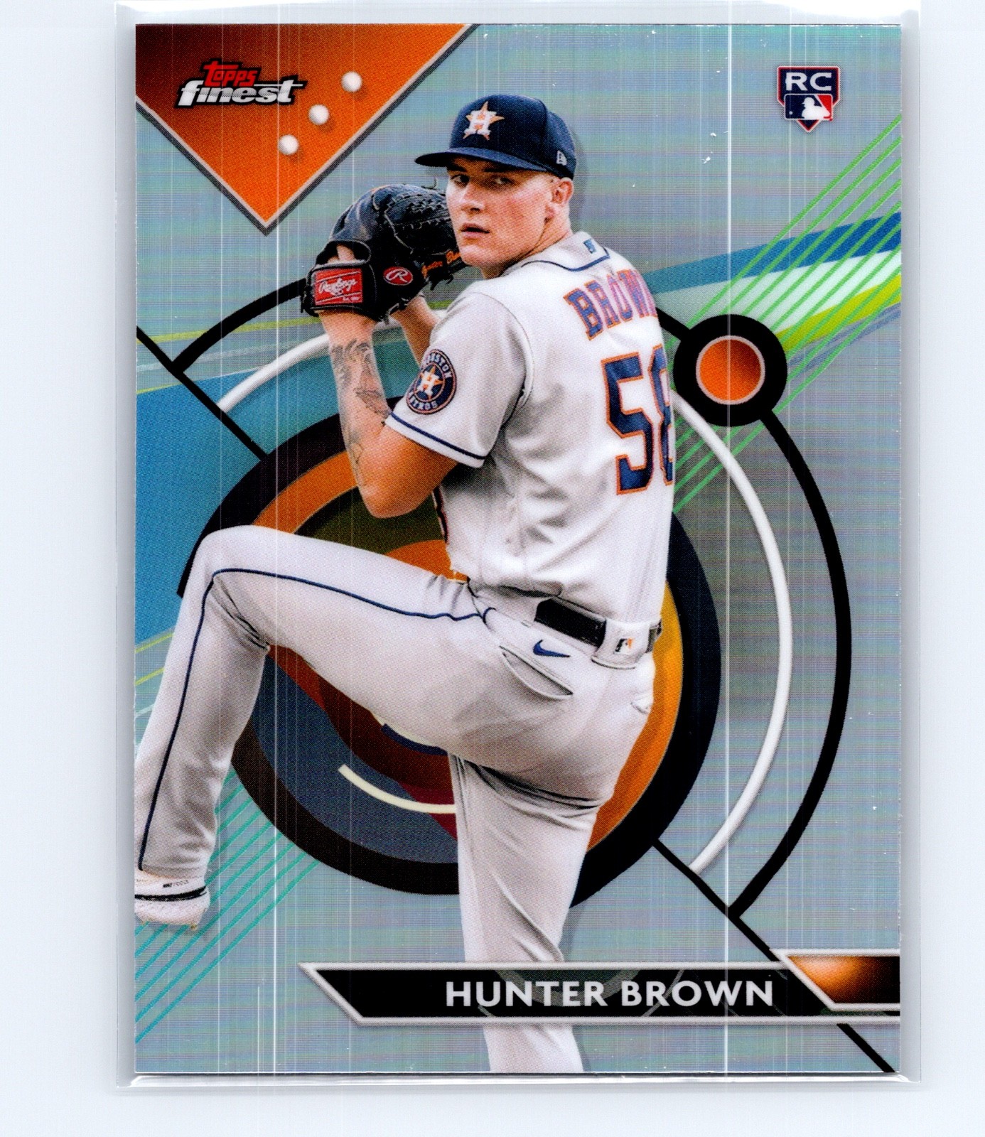 2023 Topps Finest Refractor Hunter Brown #69 RC
