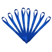 8 Pack 1" x 18" Soft Loop Tie Down Strap For Motorcycle Dirt-Bike ATV UTV Blue