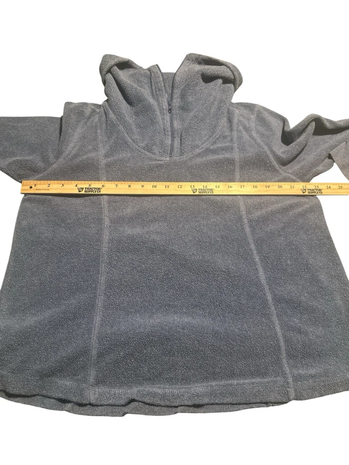 SOFT SURROUNDINGS Hugs Cowl Neck Quarter zip Fleece Sweater Xl Long Sleeve - Image 3 of 4