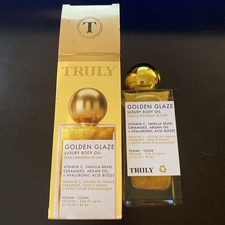 Truly Golden Glaze Luxury Body Oil 3.1 Fl Oz. Notes Of Vanilla, Pear Amber