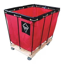 Tough Guy 33W324 Basket Truck, 12 Bu. Cap., Red, 36 In. L