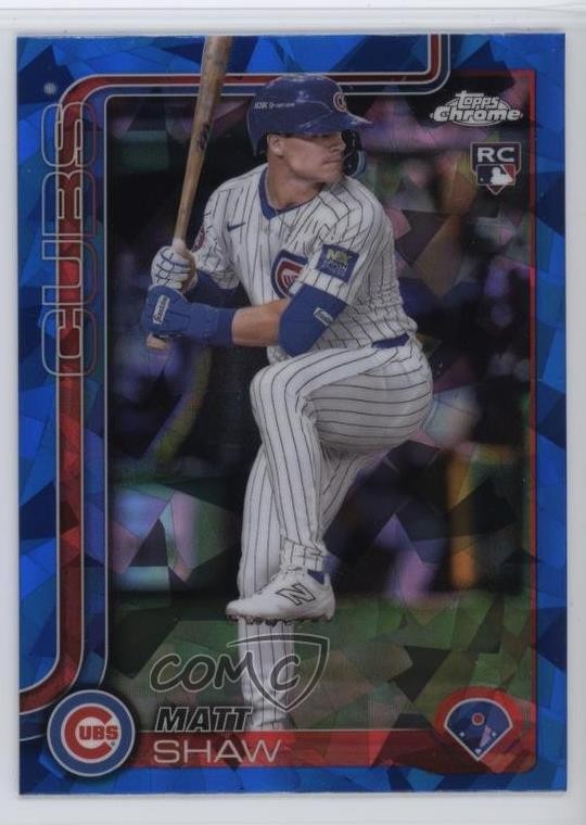 2025 Topps Chrome Sapphire Edition Matt Shaw #219 Rookie RC