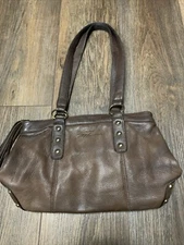 VTG Stone Mountain Leather Purse Shoulder Bag Tote Hobo Purse
