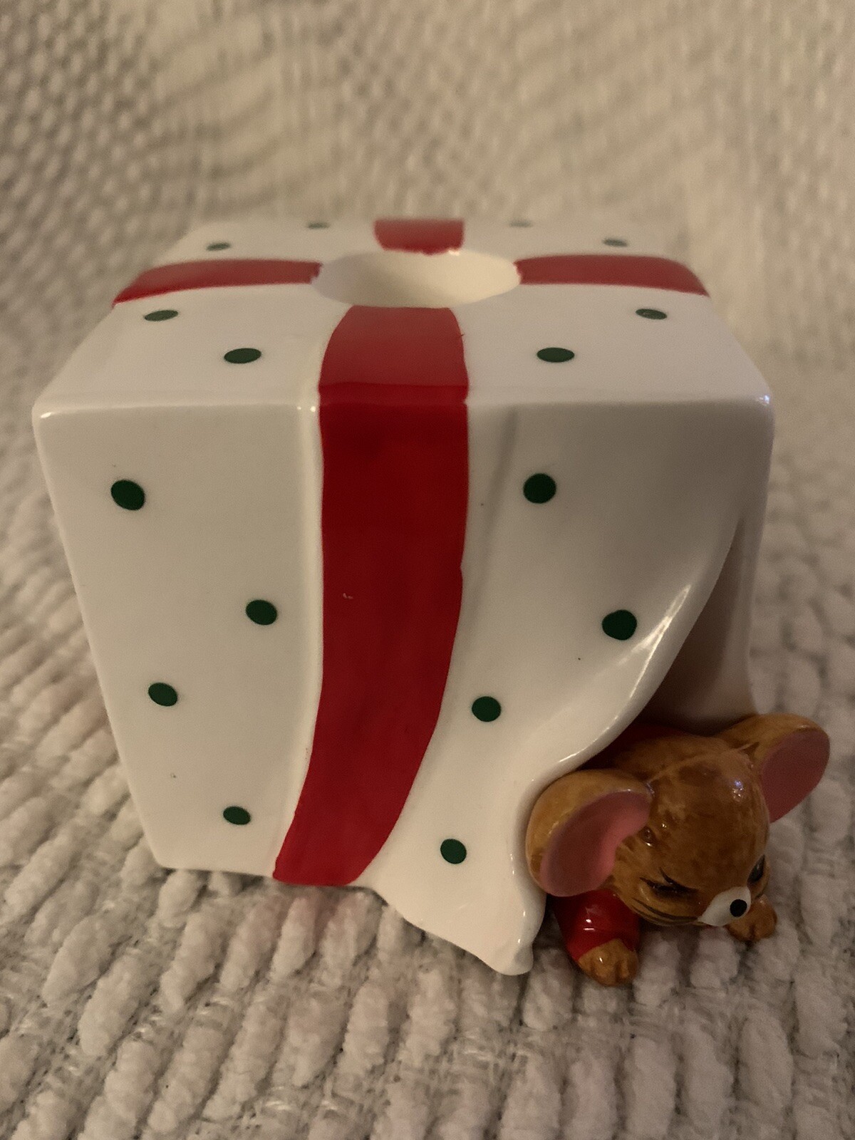 Christmas Mouse Colonial Candle Holder Made In Japan. eBay