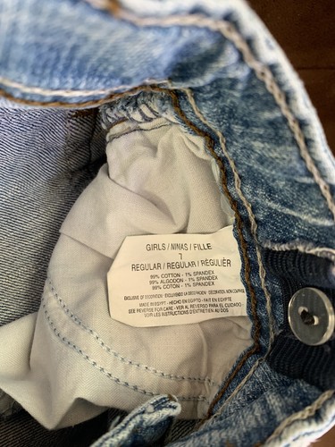 GIRLS L.E.I JEANS SIZE 7 CHELSEA LOWRISE FLAIR SUPER CUTE!! - Picture 3 of 3