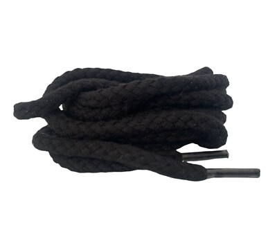 Schnürsenkel Cotton Chunky Rope Laces black schwarz130cm Air Force Dunk Jordan