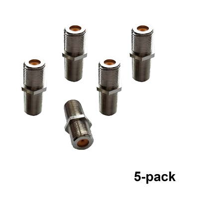5 Barrel Connectors DIRECTV F81 Barrel 3GHZ HF Perfect Vision DTVF81I-05 AT&T