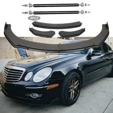 Carbon Front Bumper Lip Splitter Spoiler Body Kit For Mercedes-Benz E200 E250