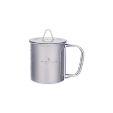 Boundless Voyage Titanium Cup with Lid Outdoor Camping Ultralight W... Fast Ship