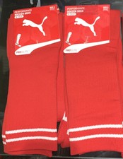 Lot of 2 Puma Pro Elite Performance Soccer Socks - Red Size 3 Adult NEW