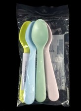 IKEA KALAS Plastic Spoon Pastel Multicolor 4 Pack
