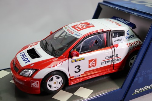 LJ629 SOLIDO 83501 1/18 Voiture Toyota Corolla WRC Trophée Andros 2006 Prost - Foto 5 di 12