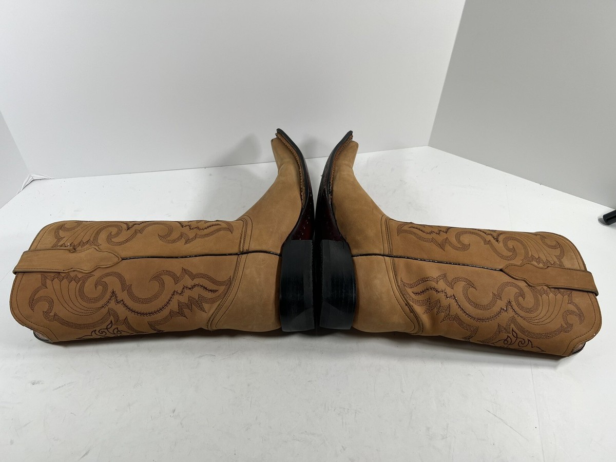 Mexico Pointed Toe Brown Cowboy JAR Boots Men 6 Women 8 View 4
