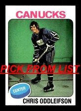 1975-76 Topps Hockey 4-330 EX/EX-MT Pick From List All PICTURED qq1