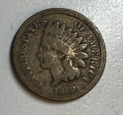 1860 indian head cent see photos ready to ship #526