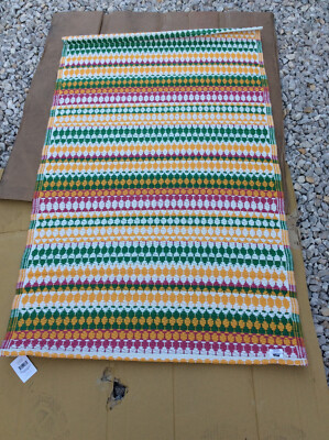 Evergreen,Rug,Indoor/Outdoor Reversible Rug, Multicolor Stripe 3ft X 5ft