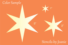Joanie Star Stencil 6 points Twinkle Magin Hobby Craft Home DIY Decor Art Signs