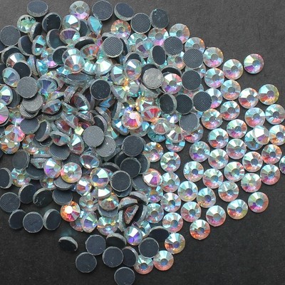 MINE GOLD-TSS Hotfix Rhinestones - Bulk Flat Back Iron-On Stones For Garment Decoration