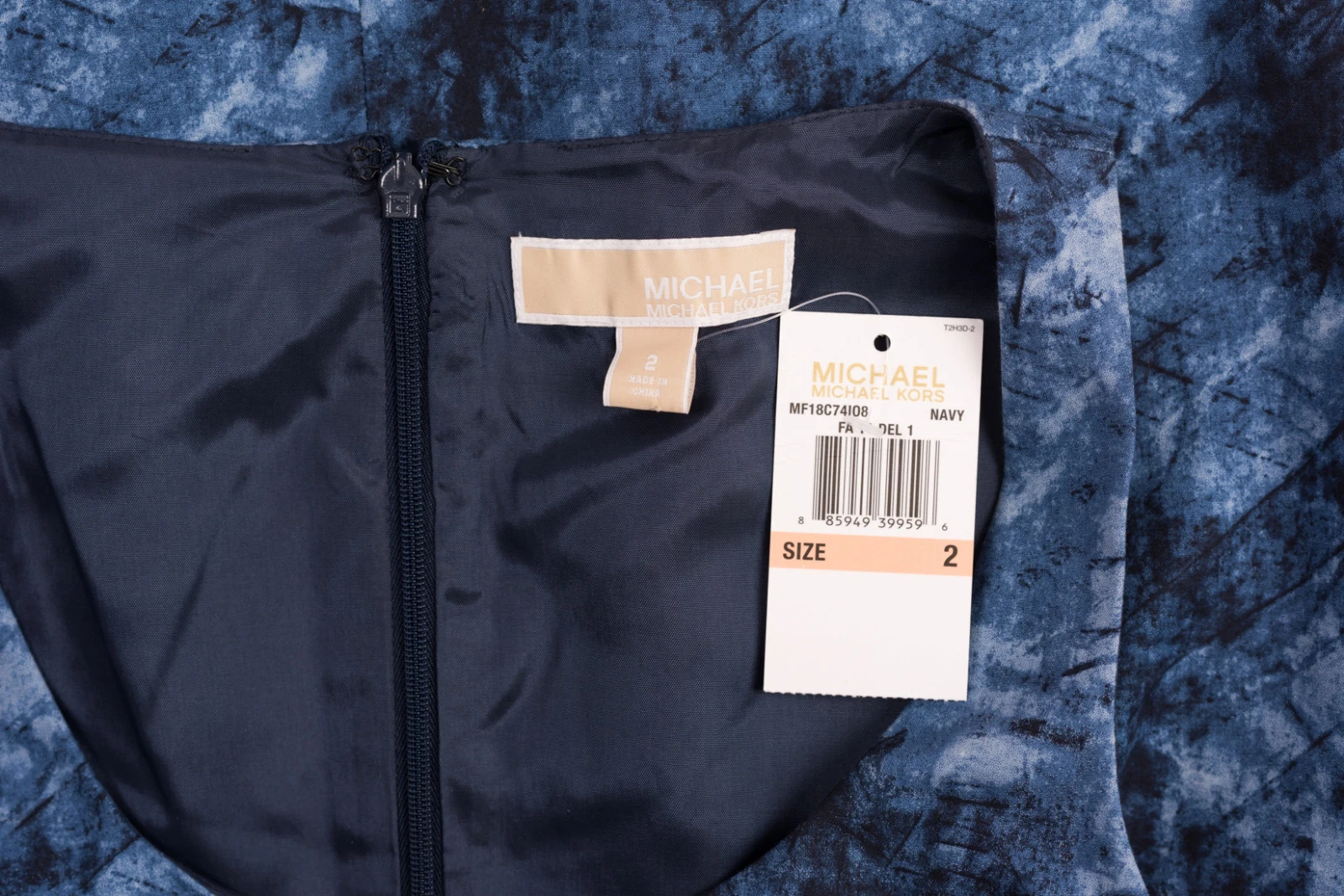 Abito donna Michael Kors tubino carriera festa senza maniche festa TG 2 XS NUOVO CON ETICHETTE