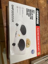 Image of Geepas electric double hot plate GHP32022UK BNIB