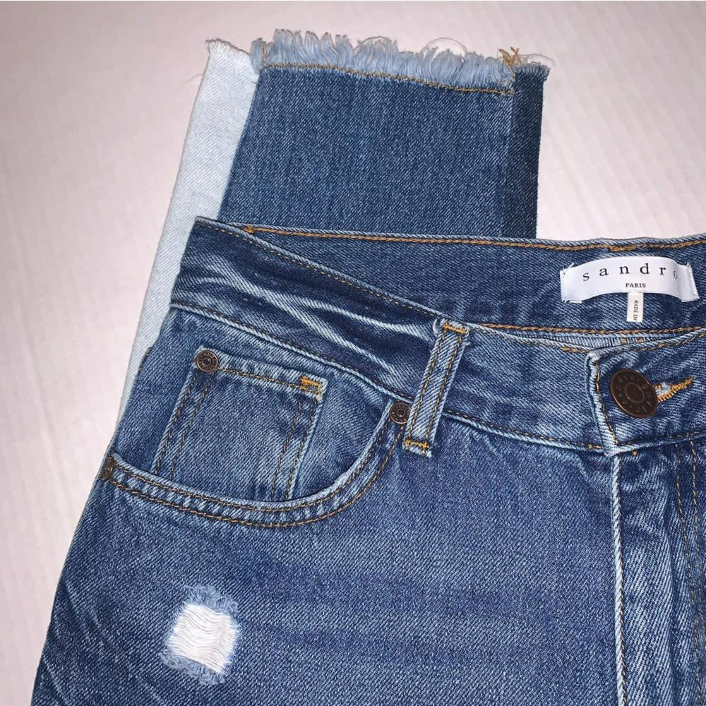 Sandro Patchwork Distressed Jeans EUC - image 7