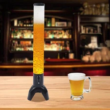 3L Beer Tower Dispenser| Clear Liquor Tower Dispenser w/ Removable Ice Tube