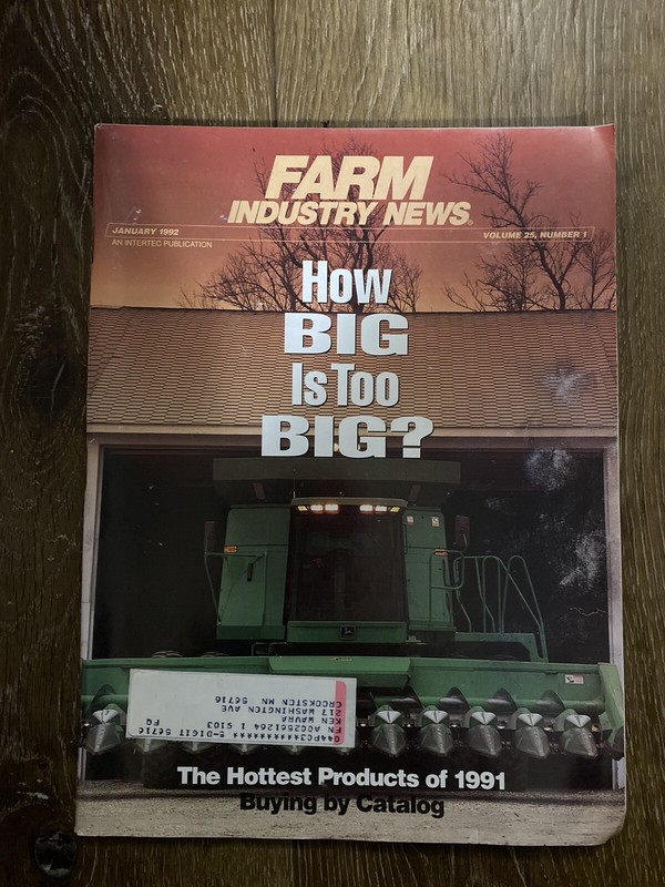 Vintage Farm Industry News Magazine January 1992 Volume 25 Number 1 Vintage Farm Industry News Magazine January 1992 Volume 25 Number 1