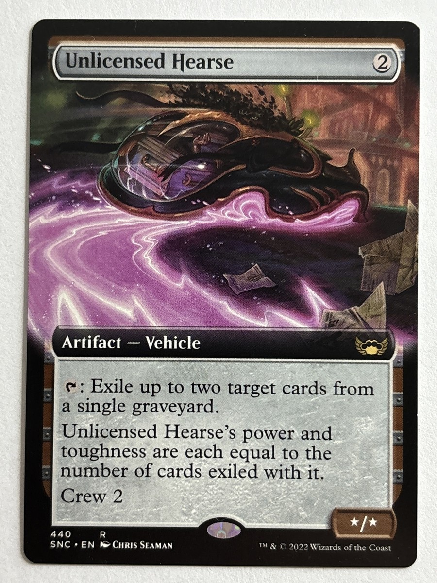 MTG Unlicensed Hearse Extended Art - Streets of New Capenna Artifact | eBay