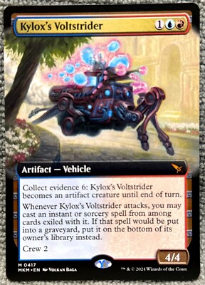 Kyloxs Voltstrider (Ext Art) Mythic MTG Murders at Karlov Manor 0417 MKM