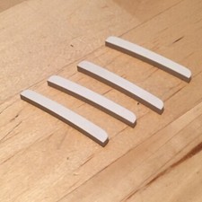 Lot Of 4 Fender Synthetic Bone Electric Guitar Four Nut Blanks Curved Bottom