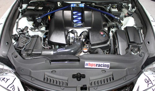 HPS Silicone Air Intake Hose - Black (Lexus 2015-2024 RCF/GSF 5.0L) - Picture 2 of 3