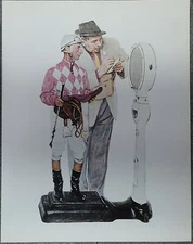 Norman Rockwell 50 Favorites 1958 Poster 'Weighing in'