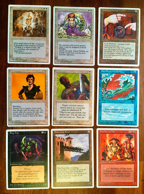SINGLE CARDS MTG 4th Fourth Ed 1995 White Border CCG - Magic Gathering ...