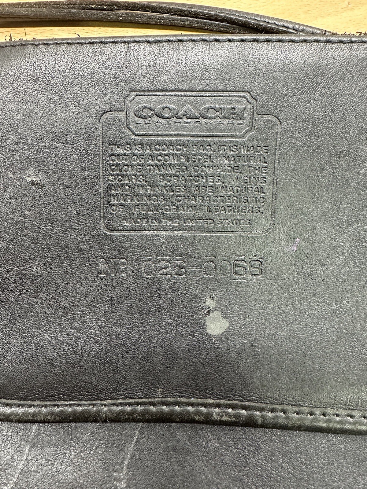 Vintage COACH Basic Black Leather Double Strap Sh… - image 3