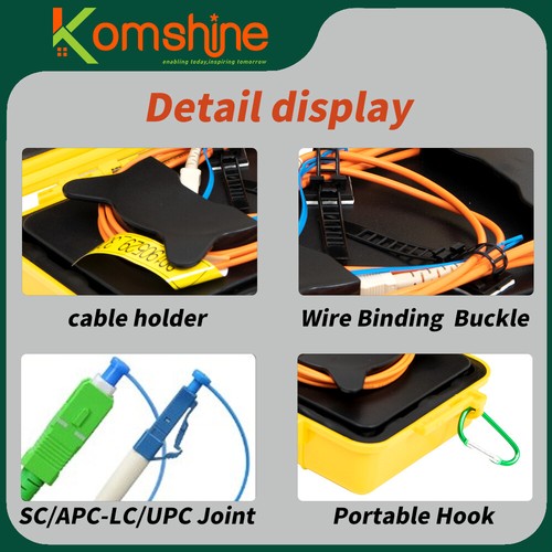 1000M Singlemode Fiber Optic OTDR Launch Cable Boxs Multi Connectors For Choose - Picture 3 of 14