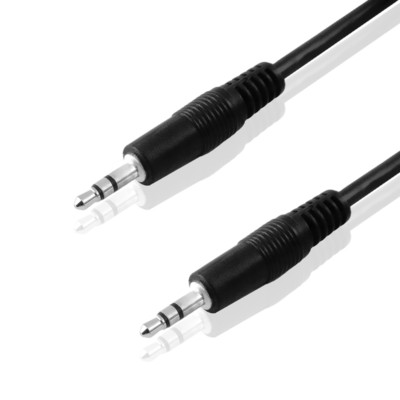 10m Audio Stereo Klinken Kabel 2x 3,5mm Klinke Kopfhörer Stecker Aux Schwarz