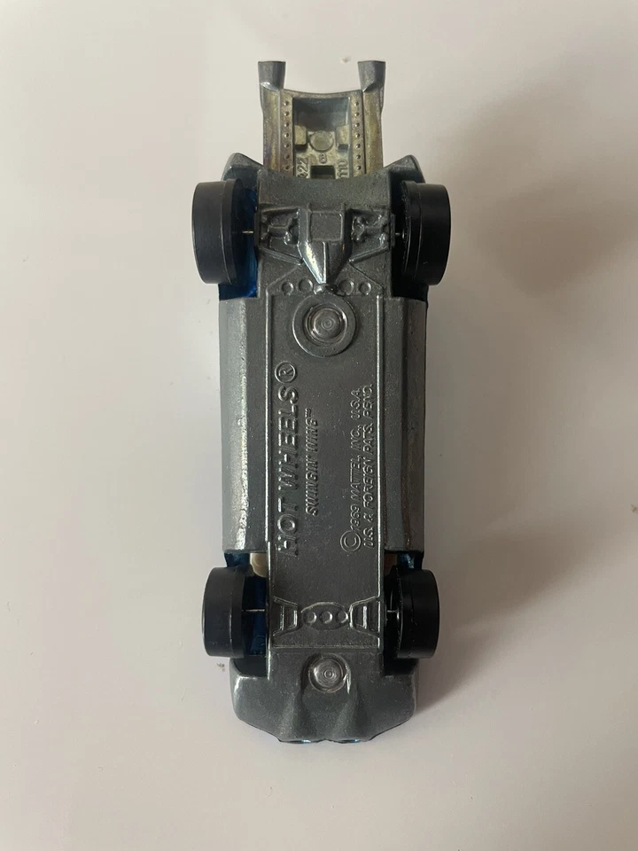De colección Original 1969 Hot Wheels Swingin' Wing Redline Azul Casi Como Nuevo RARO Foto 3 de 4