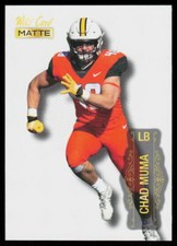 2022 Wild Card Matte Chad Muma #MB-129 FOOTBALL Wyoming Cowboys White