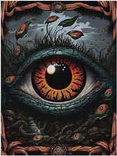 Diamond Painting Kits for Adults Eye Art Paintingdiy round Full 8 X 12 Inches...